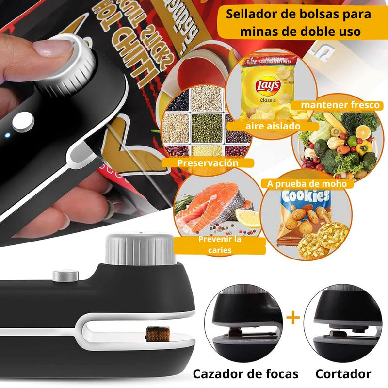 SellaFresh USB Mini Selladora Térmica Recargable